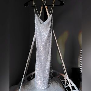 Silver Sequin Dress. Fits XS/S